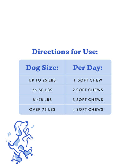 Suplemento para la salud de las caderas y articulaciones de los perros