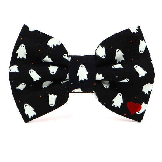 Boo! Ghosts Bow Tie Collar Attachment