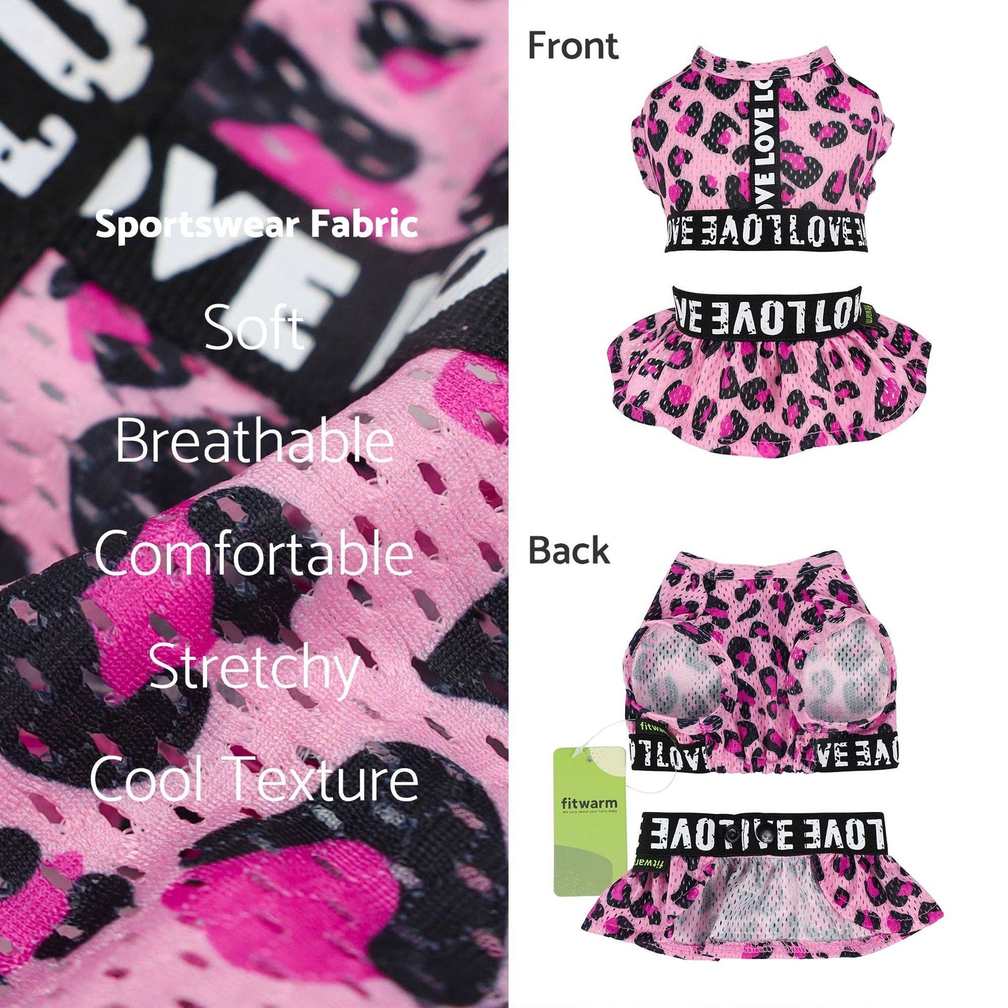 Leopard Athleisure 2 Piece Dress
