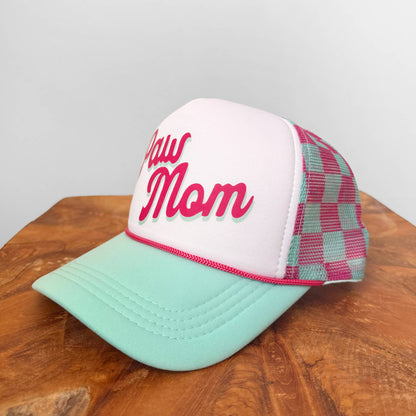 Paw Mom Retro Trucker Hat