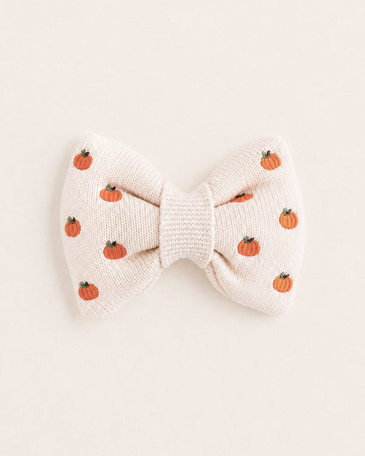 Knit Pumpkin Bowtie