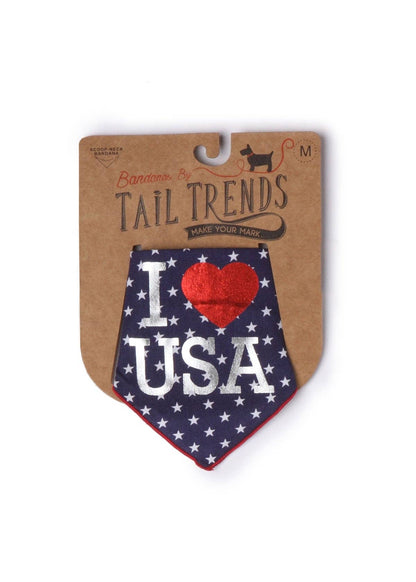 I Heart USA Bandana