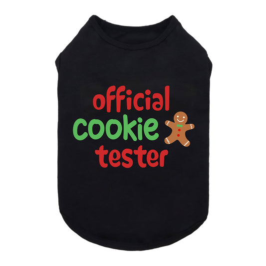 Official Cookie Tester Christmas Dog Shirt