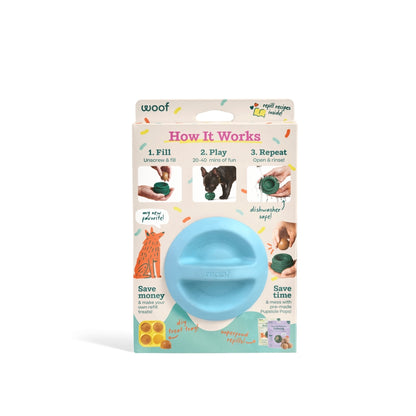 Pupsicle Blue - World's Best Treat Dispensing Dog Toy