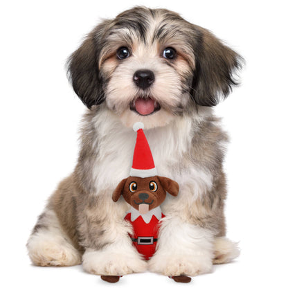 Juguete navideño para perros con sonido y textura crujiente Pooch On A Perch