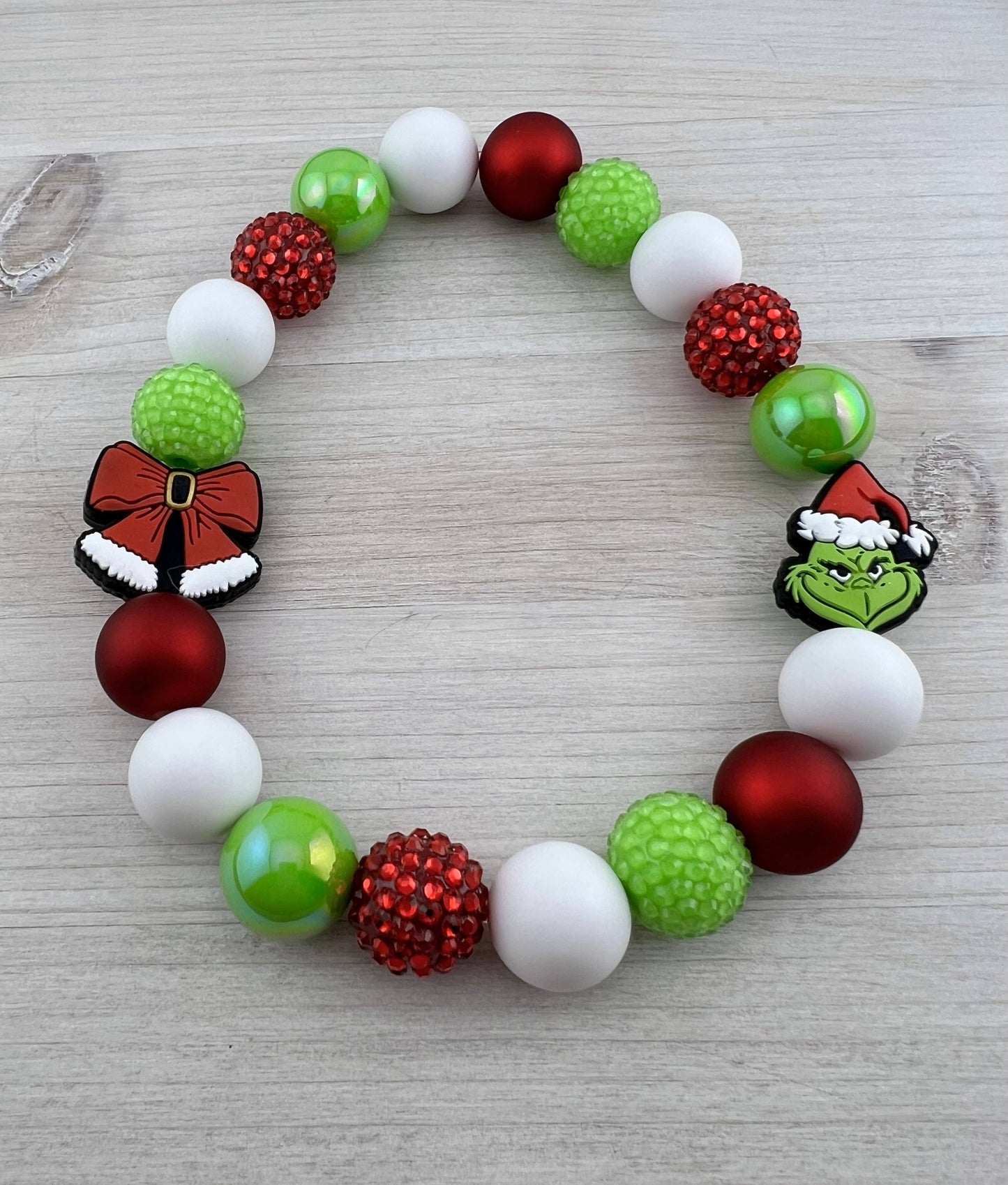 Grinch & Bow Dog Necklace - Assorted Styles