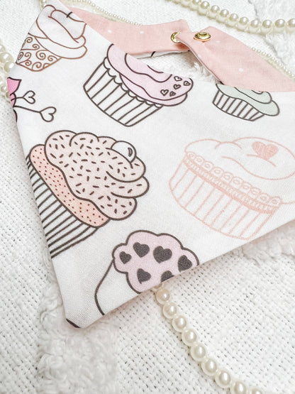 Bandana para perro con cupcakes