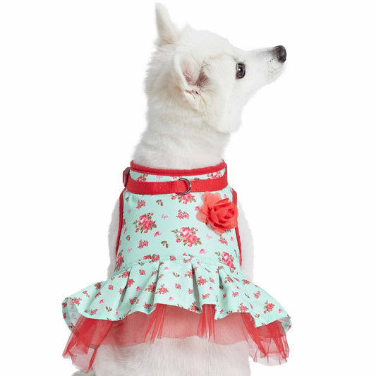 Floral Mesh Dog Dress Harness - Assorted Colors