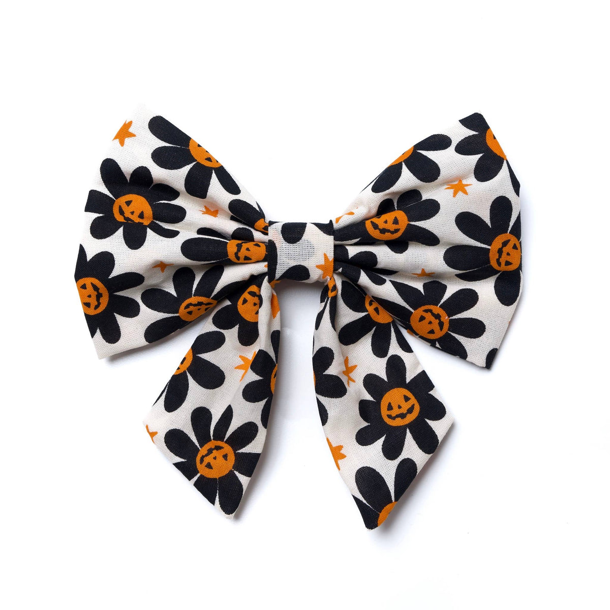 Pumpkin Flower Petals Sailor Bow