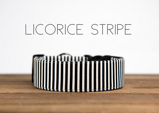 Licorice Stripe Dog Collar