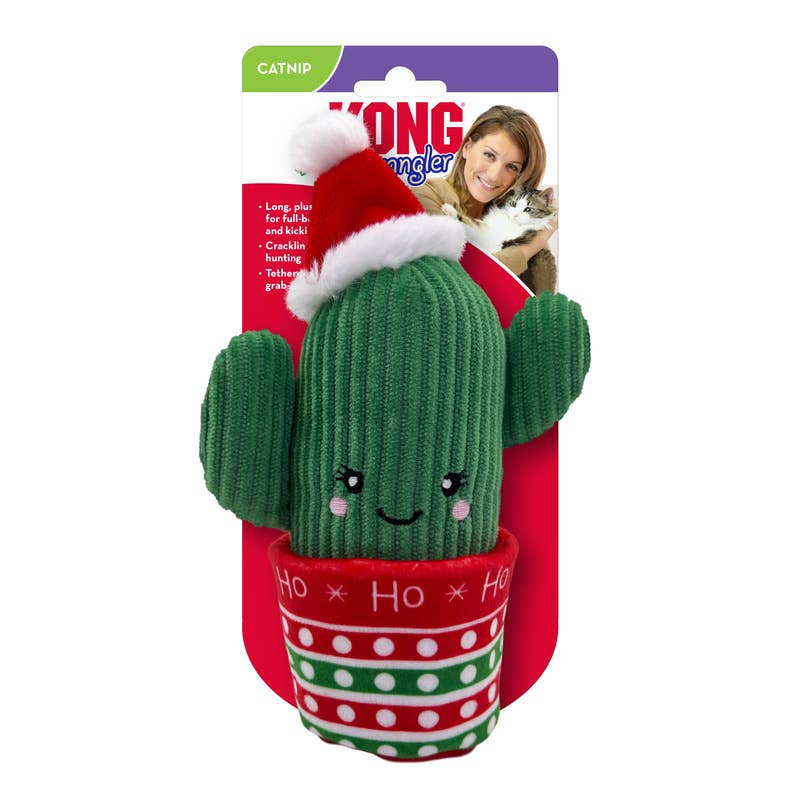 KONG Holiday Wrangler™ Cactus Cat Toy