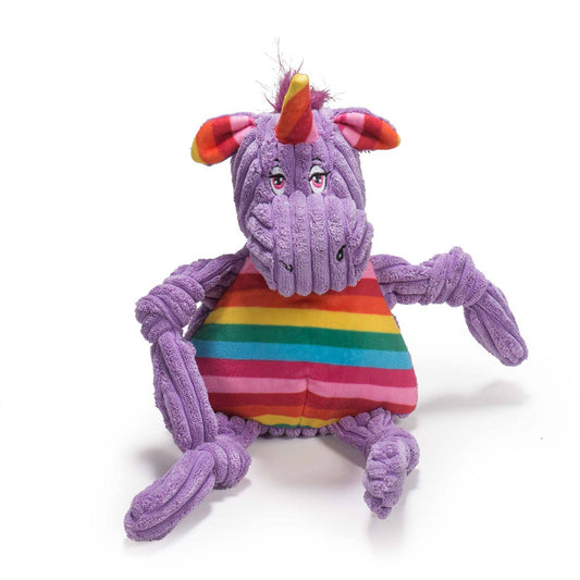 Rainbow Unicorn Knottie® Plush Dog Toy