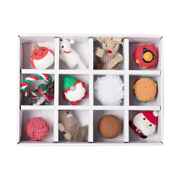 12 Days of Doggie Dreams Gift Box Dog Toys