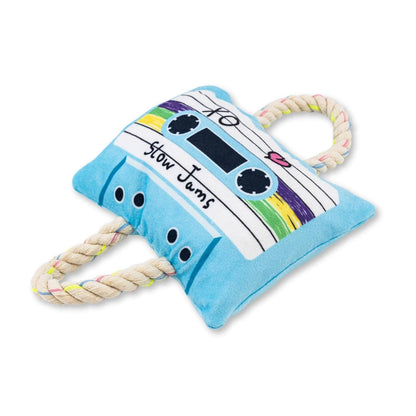 Peluche de casete retro con sonido chirriante para perros