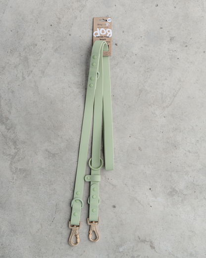 Hands Free Leash in Sage Green 8"