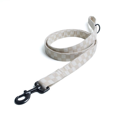 Beige Checkers Dog Leash