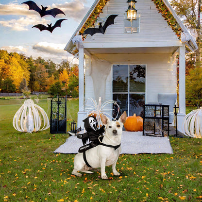 Ghost Face Rider Vest Pet Costume