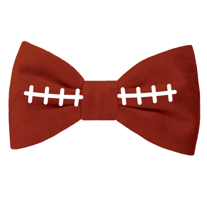 Embroidered Football Bow Tie