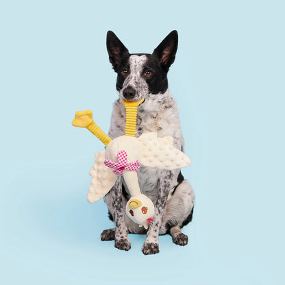 Farmer's Barket Gingham Goose Plush Dog Toy XL