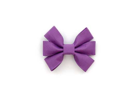 Violet Girly Dog Bow