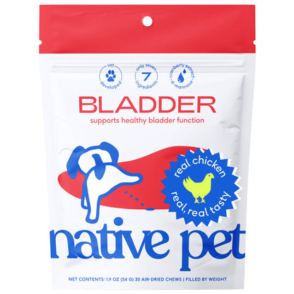 Cranberry Bladder Chews, Kidney & Urinary Supplement for Dog: 30ct