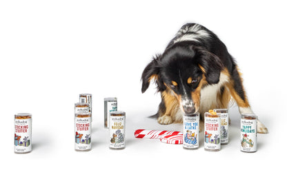 Minitubo navideño: regalo para rellenar medias navideñas: golosinas para perros