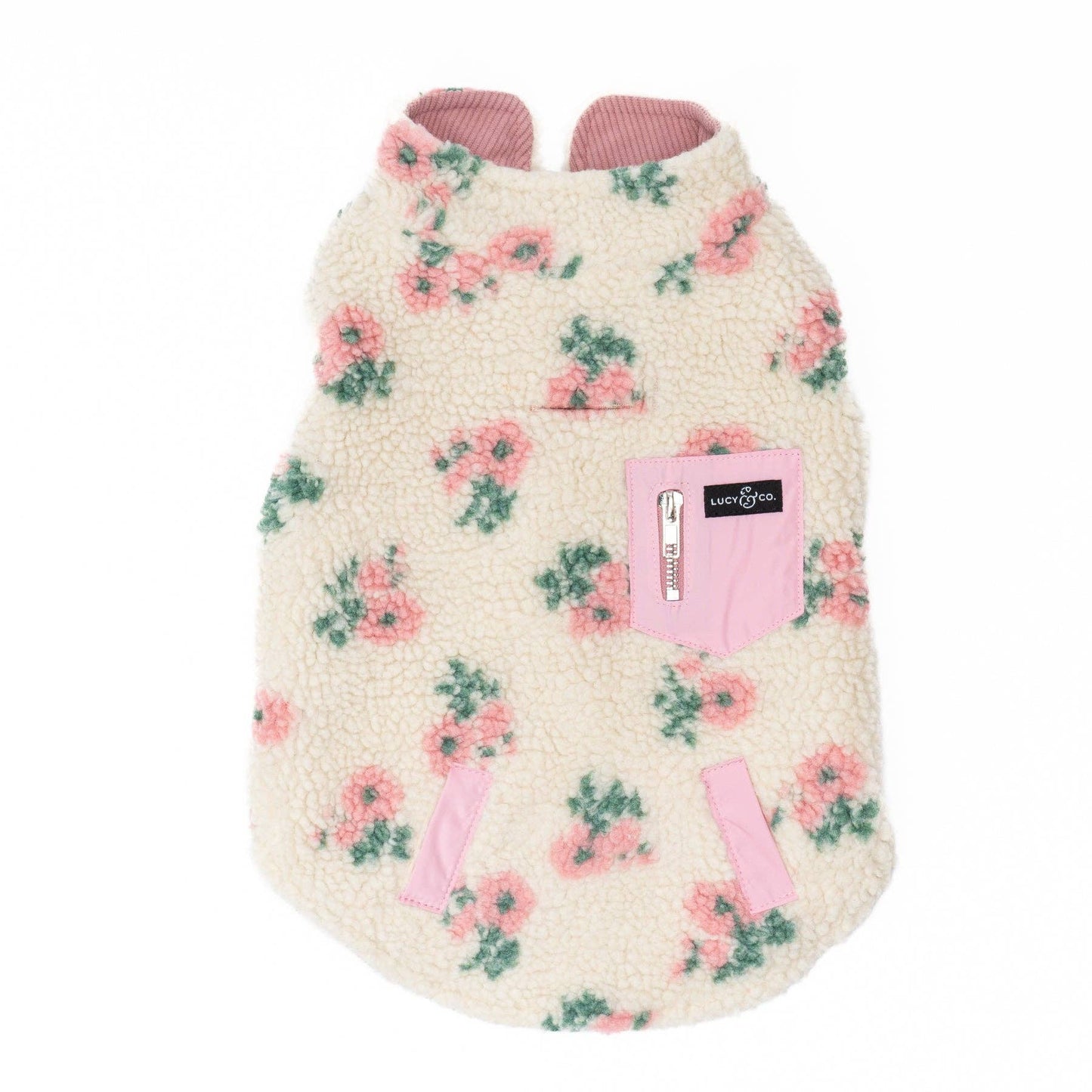 In Full Bloom Reversible Teddy Vest