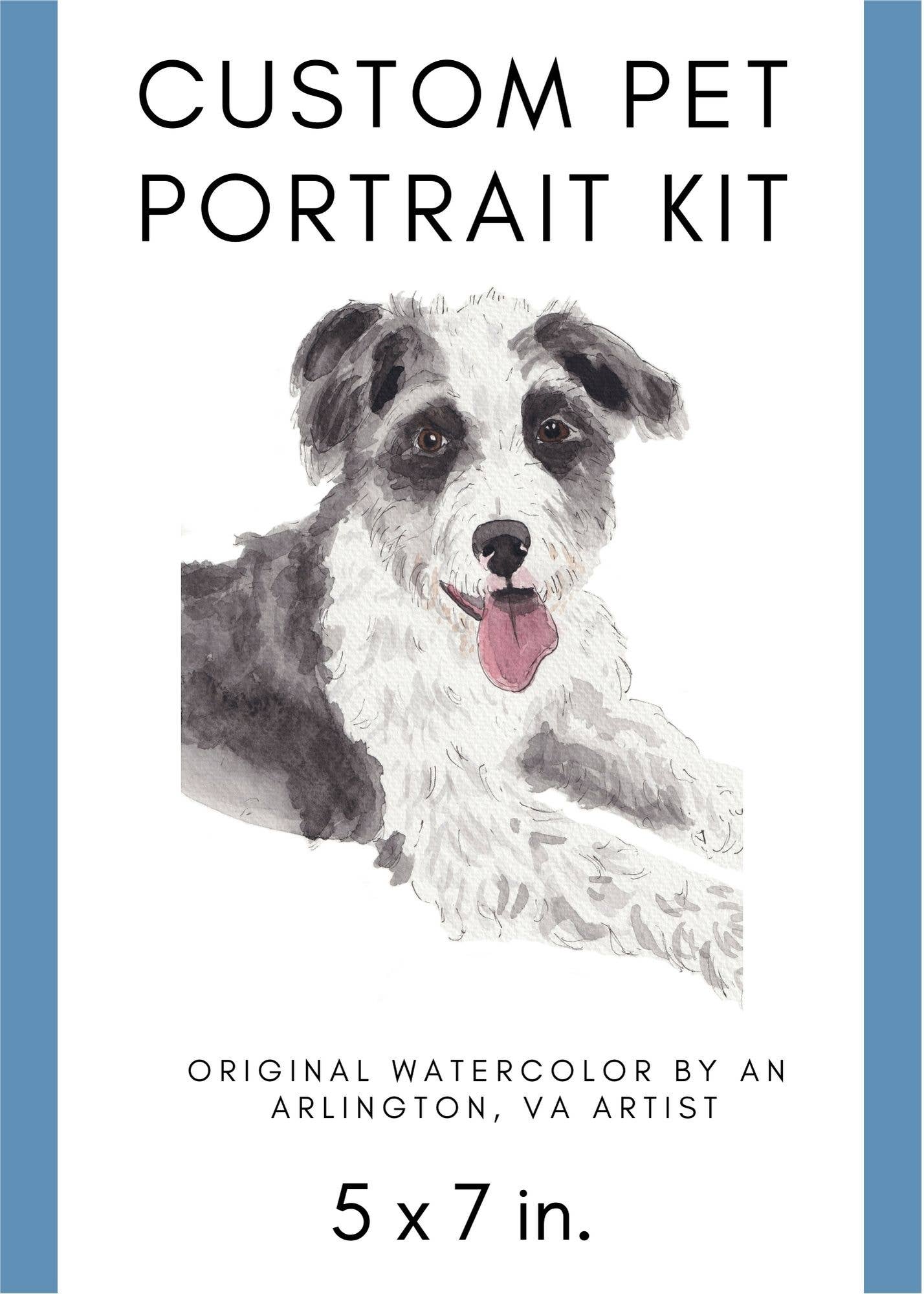 Custom Watercolor Pet Portrait - Assorted Sizes