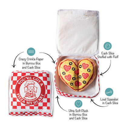 Pizza My Heart - 3 Piece Small Dog Toy Set