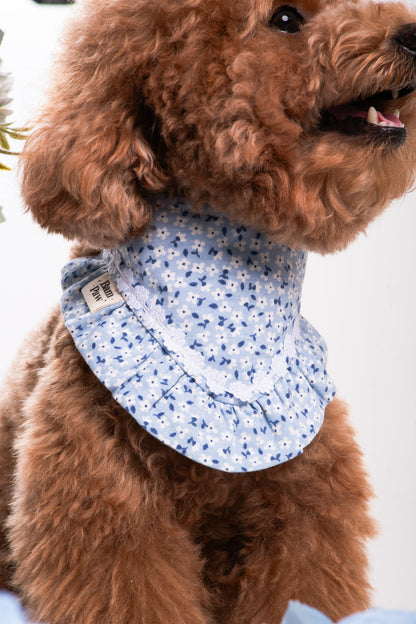 Blue Flower Dog Bandana