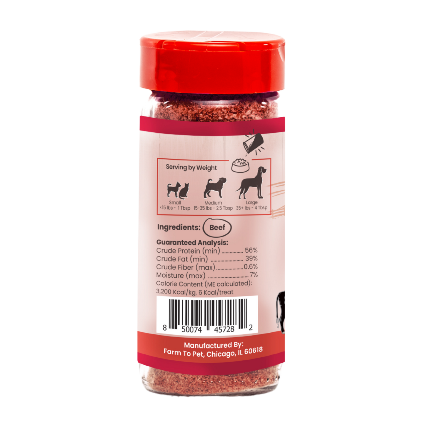 Treat Topper Beef Dog Food Topper