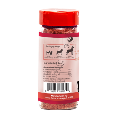 Treat Topper Beef Dog Food Topper