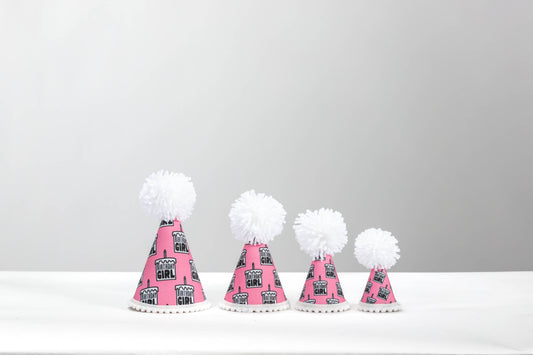 Birthday Girl Black Ink Party Hat