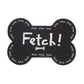 Dog Placemat Recycled Rubber Mini Fetch Black