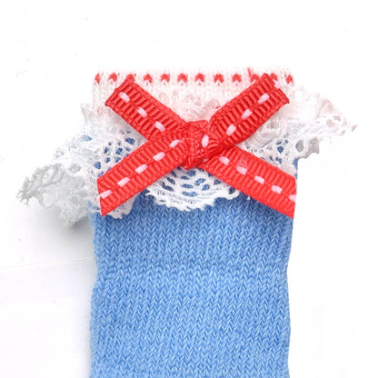 Lovely Lace Socks - Sky Blue