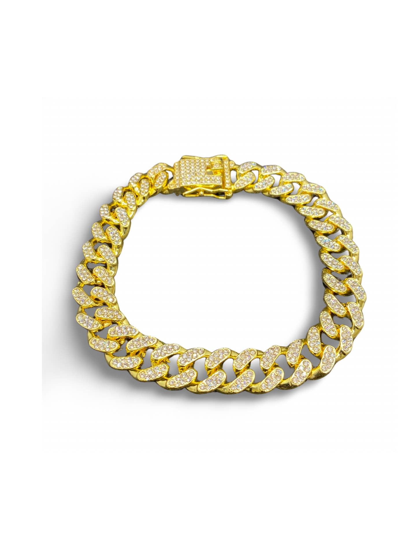 Gold Diamond Cuban Dog Collar