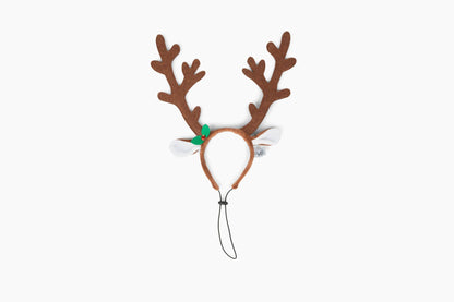 Brown Reindeer Dog Antlers Headband
