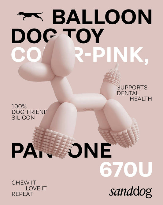 ART BALLOON DOG TOY - PINK