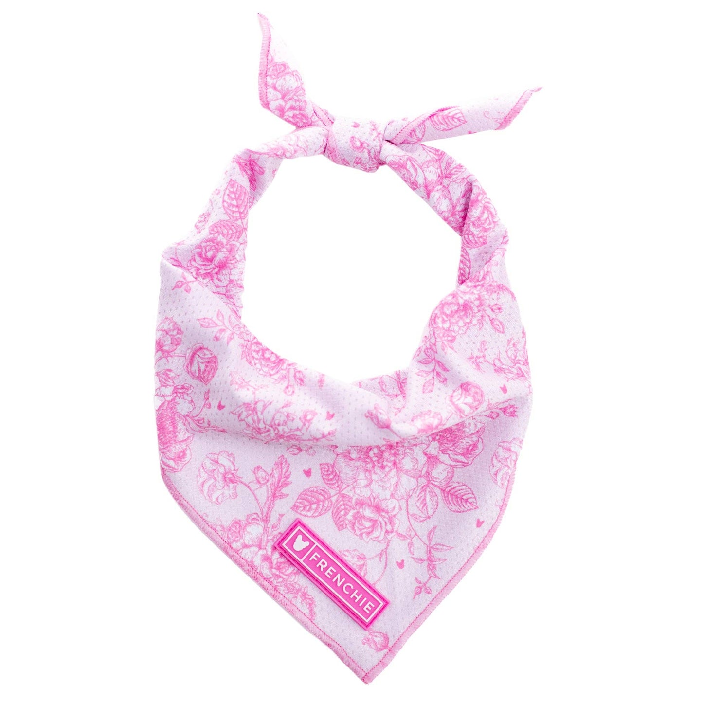 Frenchie Cooling Bandana - Toile Pink