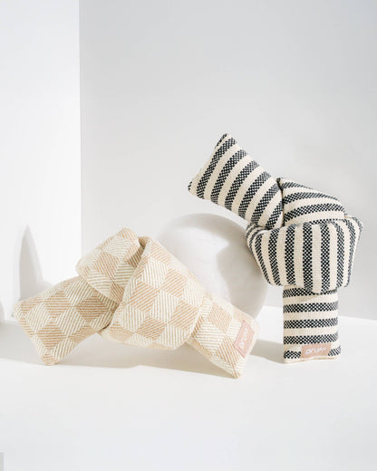 Checkered Knot Plush Dog Toy