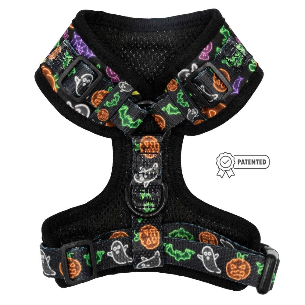 Dog Adjustable Harness - Neon Frights