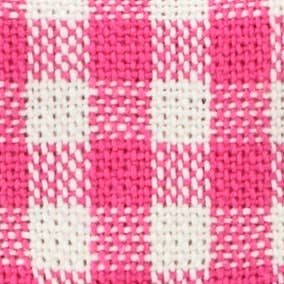 Pink Gingham Lady Dog Bow