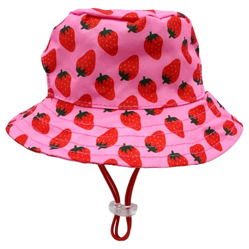 Dog Bucket Hats with SnugFit - Strawberries