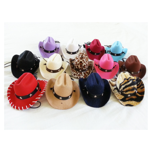 Cowboy Hat - Assorted Colors/Prints