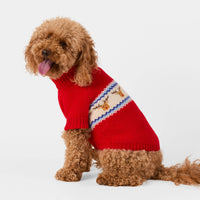 Reindeer Knit Dog Sweater