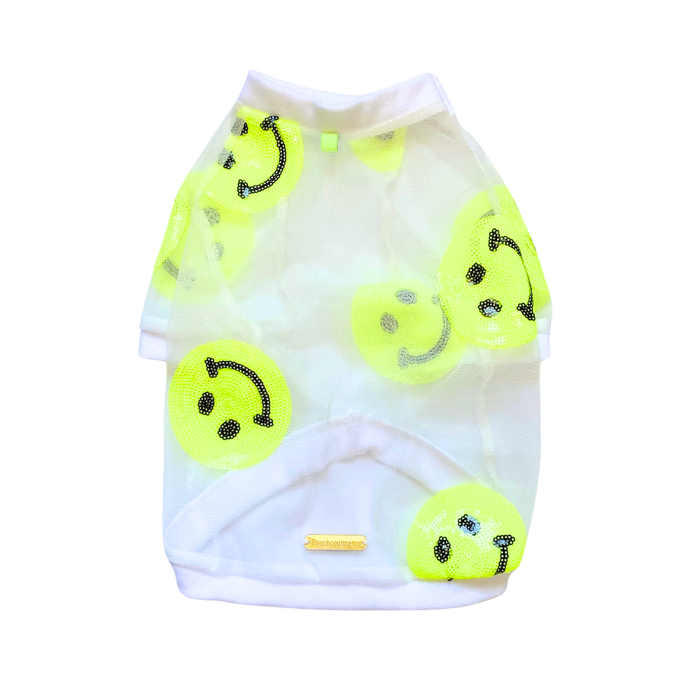 Neon Mesh Ragian Dog Shirt