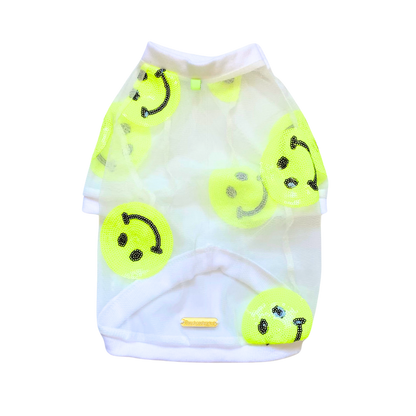 Neon Mesh Ragian Dog Shirt