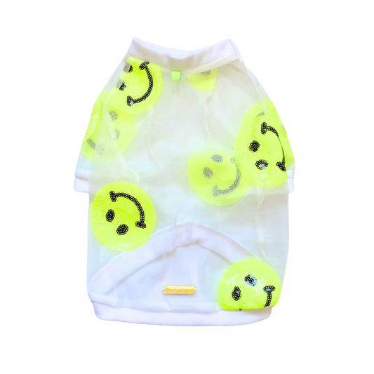 Neon Mesh Ragian Dog Shirt