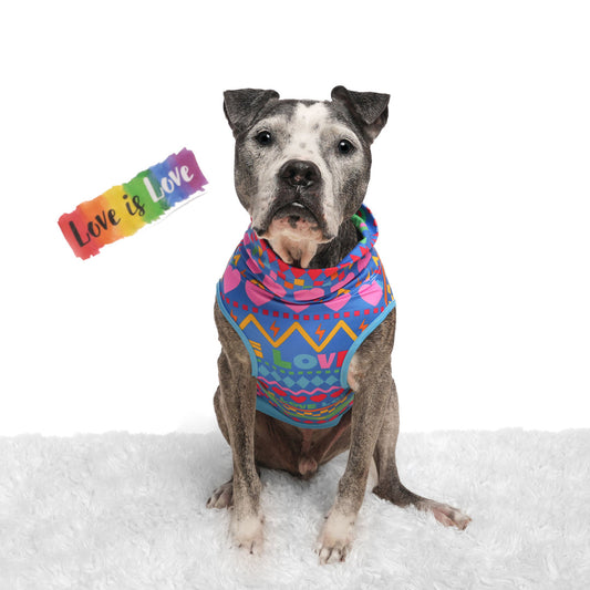 Live Loud, Snuggle Proud Pride Dog Muscle Tee