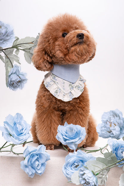 Cream Flower Dog Bandana